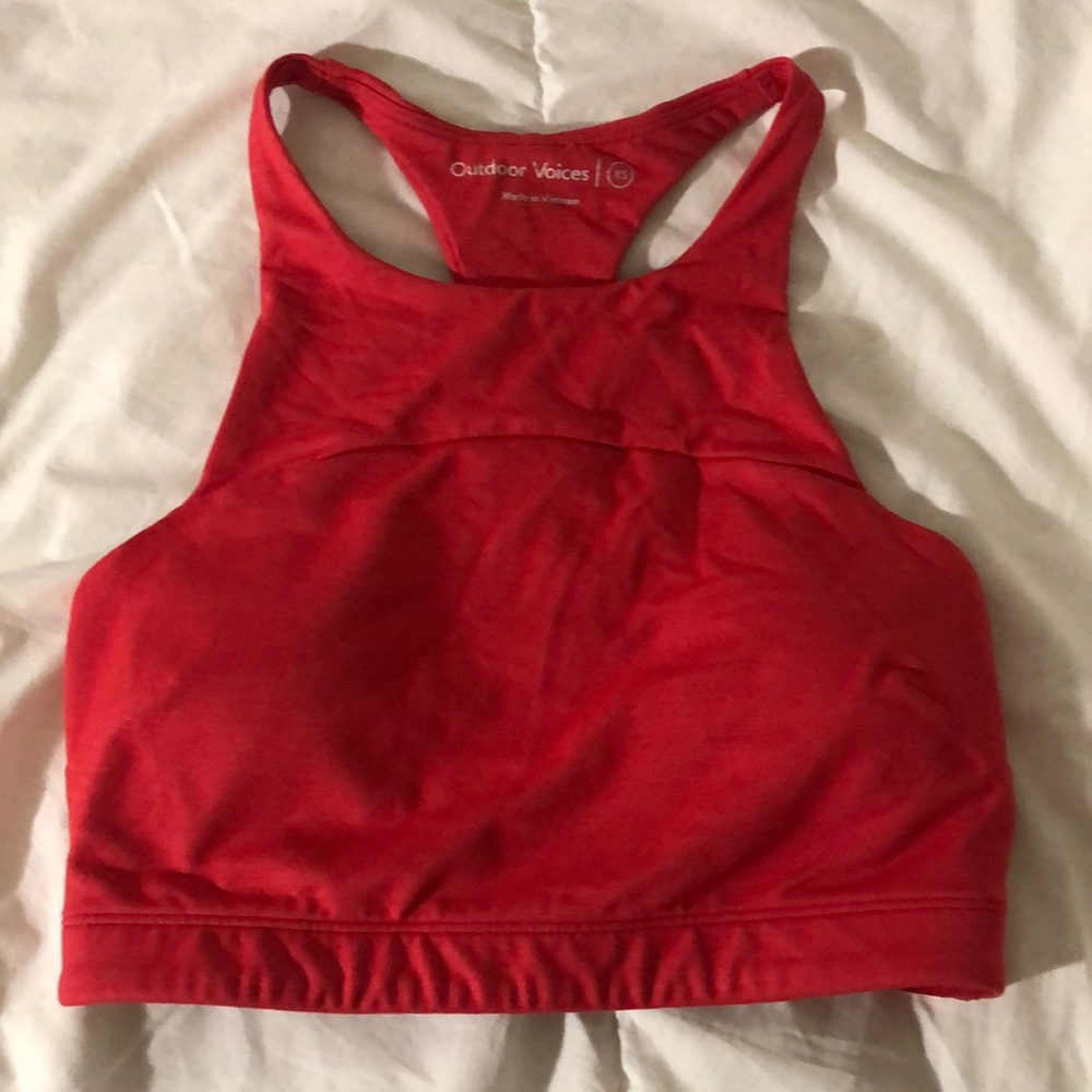Outdoor Voices red sports bra XS